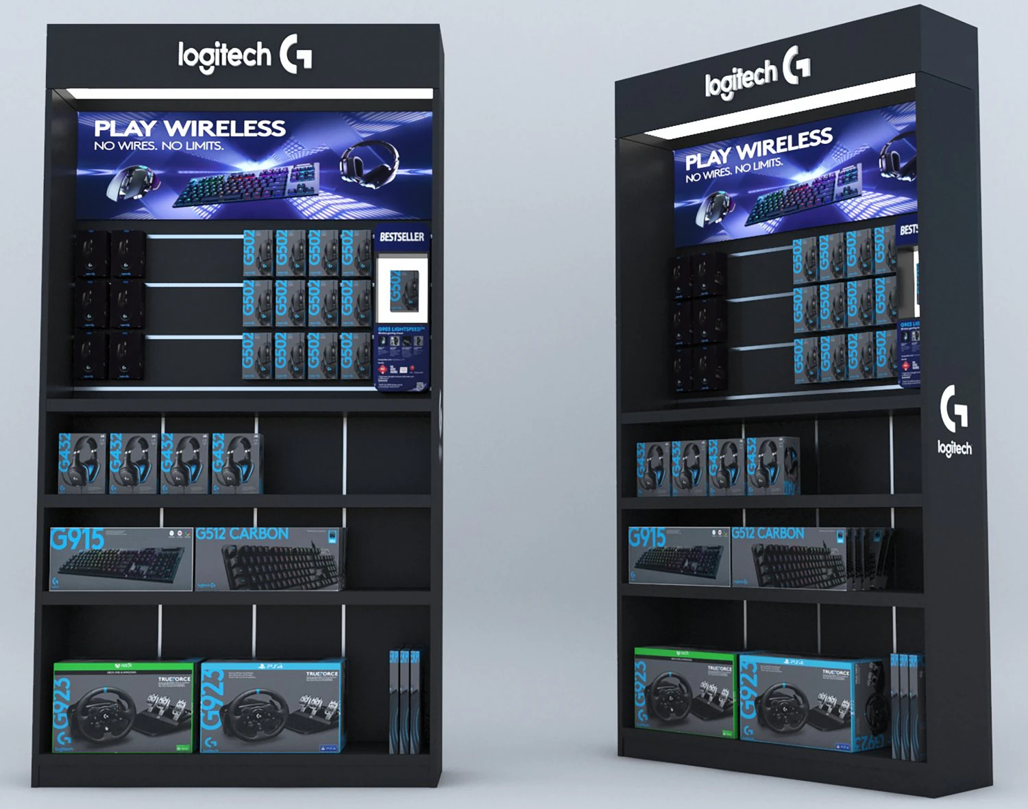 Prateleira de produtos Modelo 3D .c4d .max .obj .3ds .fbx .stl .blend 