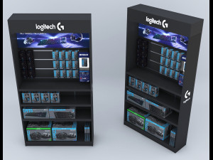Product shelf Modello 3D