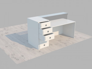 work table Model 3D