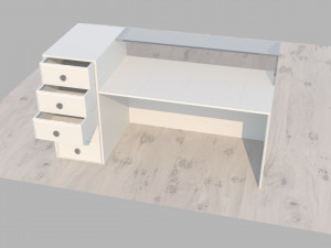 work table Model 3D