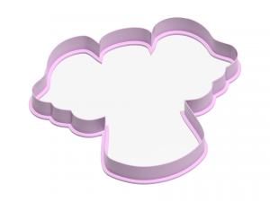 angel cookie cutter 3D Baskı Modeli