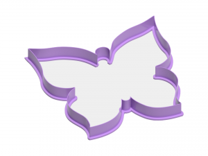 butterfly cookie cutter 3D 프린트 모델