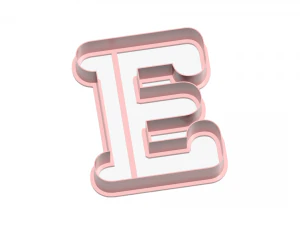 the russian letter cookie cutter 3D Print Model