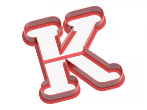 the russian letter cookie cutter 3D Print Model