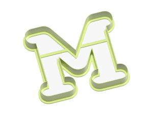 the russian letter cookie cutter 3D Print Model