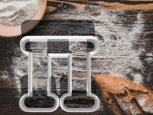 o cortador de biscoitos com letras russas Modelo de Impressão 3D