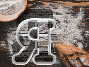 foremka do ciastek z rosyjskimi literami Model do druku 3D