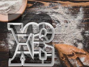 la lettera russa per lo stampino per biscotti di Pasqua Modello di stampa 3D