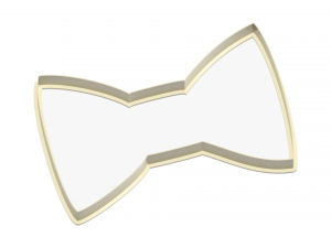 the bow tie cookie cutter 3D प्रिंट मॉडल