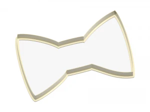 the bow tie cookie cutter 3D Print Model