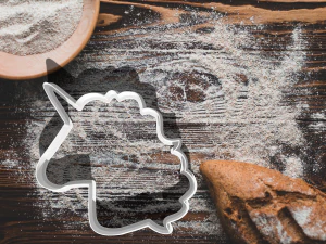 cortador de biscoitos cabe&ccedil;a de unic&oacute;rnio Modelo de Impressão 3D