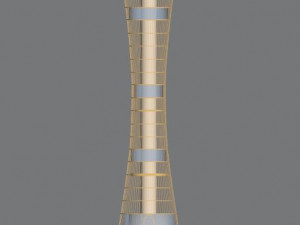 aspire tower in doha qatar 3D Model