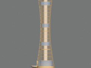 aspire tower in doha qatar 3D Model