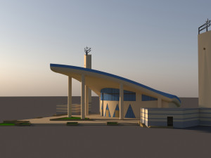 aspire masjid in doha qatar 3D 模型