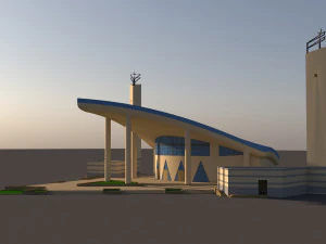 bercita-cita masjid di doha qatar Model 3D