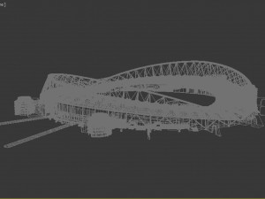 khalifa international stadium in doha qatar 3D-Modell