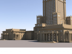 3D Palac Kultury i Nauki Modelo 3D