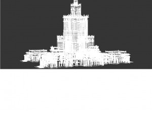 3D Palac Kultury i Nauki Modelo 3D