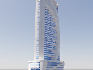 Qatar Doha Qatar Bank 3D 模型