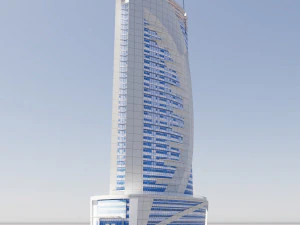 Katar Doha Katar Bankası 3D Model