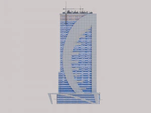 Qatar Doha Qatar Bank 3D Model