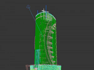 Qatar Doha Qatar Bank 3D Model