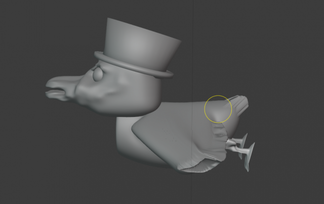 A duck in a top hat Model 3D .c4d .max .obj .3ds .fbx .stl .blend 
