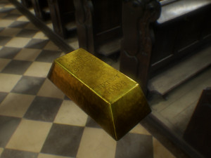 gold bar 3D Model