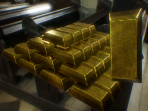 Goldbarren 3D Modell