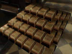 barra di rame Modello 3D