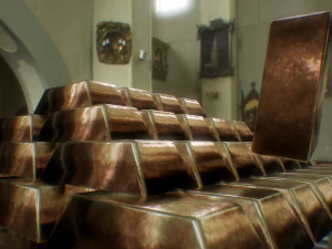 copper bar 3D Model
