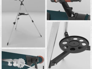 望远镜 3D 模型
