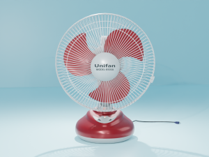 rechargeable table fan 3D मॉडल