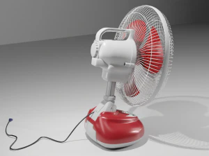 rechargeable table fan 3D Model