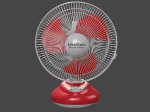 rechargeable table fan 3D Model