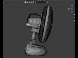 rechargeable table fan 3D Model
