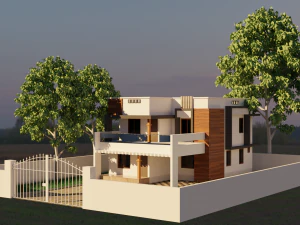 architectural modern house 3D Model