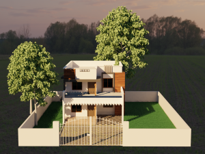 architectural modern house 3D Model