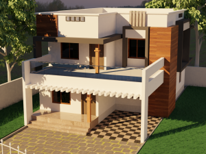 architectural modern house 3D Model