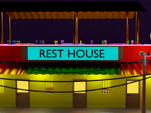 lowpolyhouseroadgameasset 3D Модель
