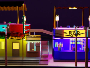 lowpolyhouseroadgameasset 3D Model