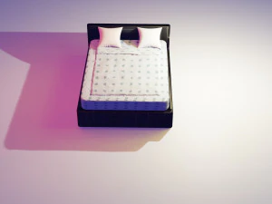 lit moderne Modèle 3D