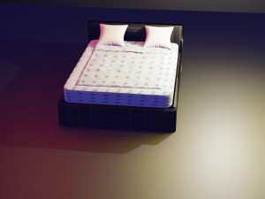 modern bed Modello 3D