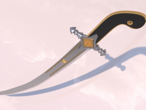 Arabian sword Model 3D
