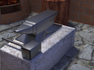 blacksmith workplace Modello 3D