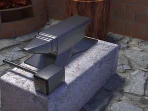 tempat kerja pandai besi Model 3D