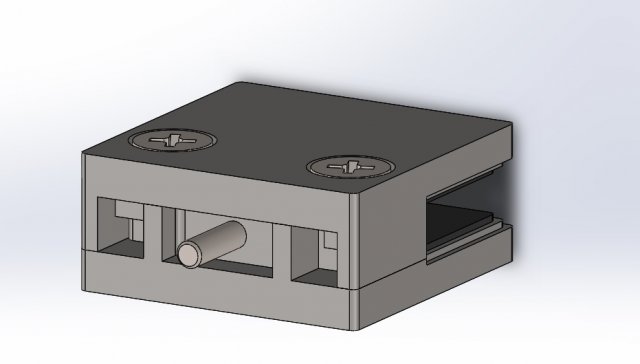 square stainless steel glass clamp 6 9mm Modelo 3D .c4d .max .obj .3ds .fbx .stl .blend 