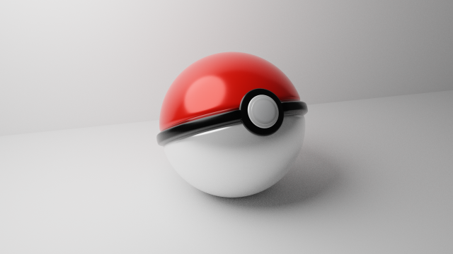 pokebol Modello 3D .c4d .max .obj .3ds .fbx .stl .blend 