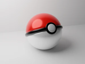 Pokebol 3D Modell