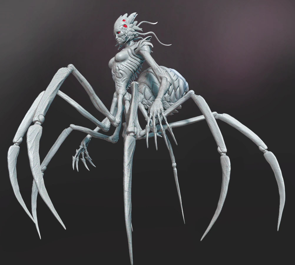 stone spider 3D Print Model .c4d .max .obj .3ds .fbx .stl .blend